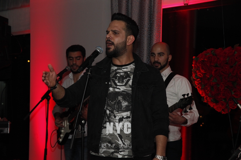 Charbel Khalil and the band at Burj on Bay 